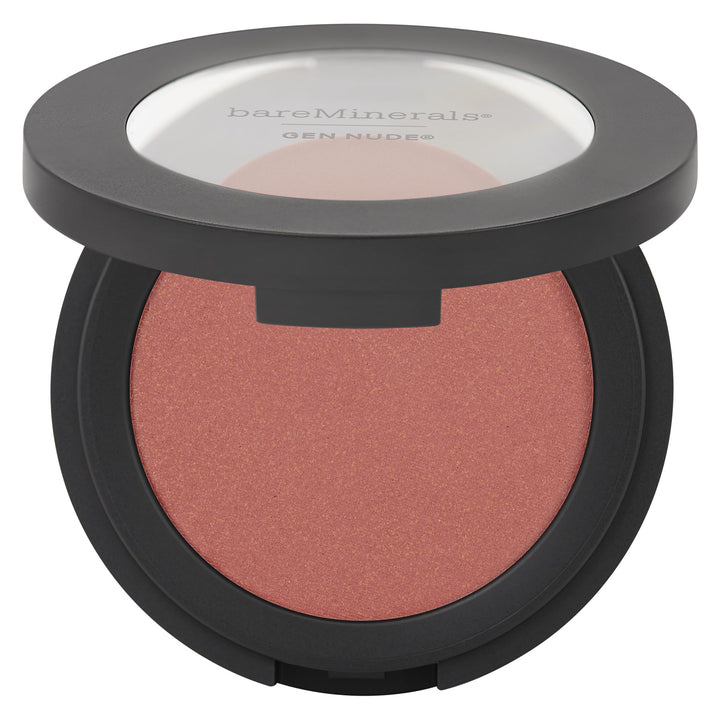 Compact mineral powder blush in mauve nude, 6 g, finely milled finish
