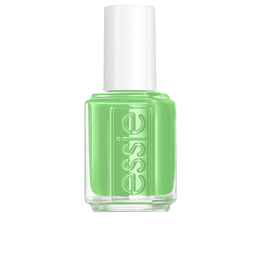 Bottle of creamy forest green nail polish, glossy finish, 13.5 ml