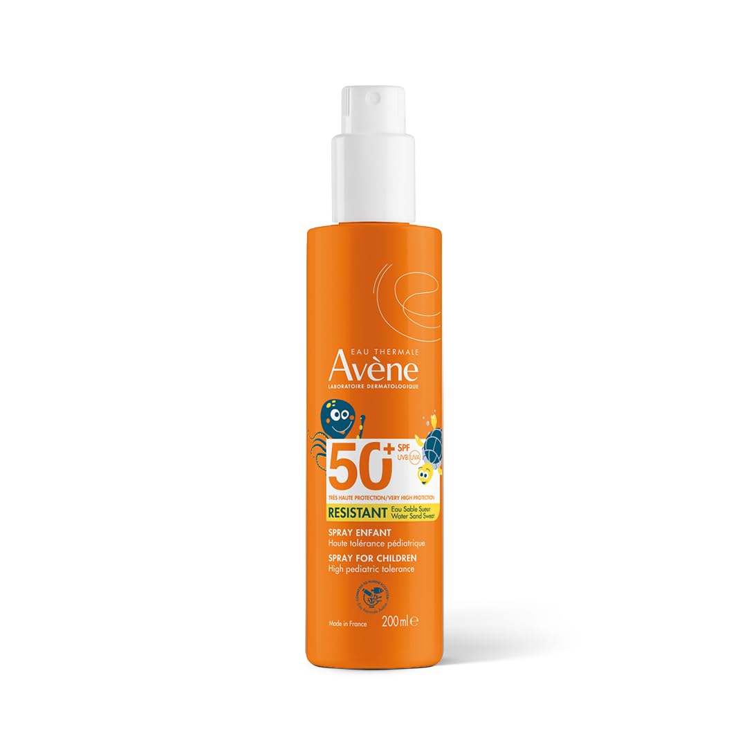 200 ml spray bottle of SPF50+ lightweight kids sunscreen, Unisex, water‑resistant