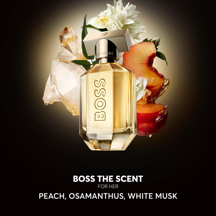 Translucent 150 ml amber‑toned perfume bottle with gold cap, refillable design