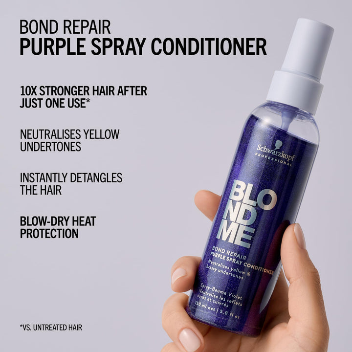 150 ml neutralising spray bottle for cool-toned blonde hair, Velvet Flower complex