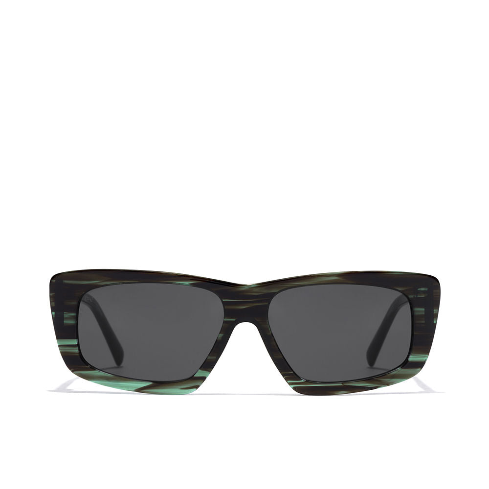 Unisex acetate cat‑eye sunglasses in Havana Green, 47 mm lenses, 148 mm temples