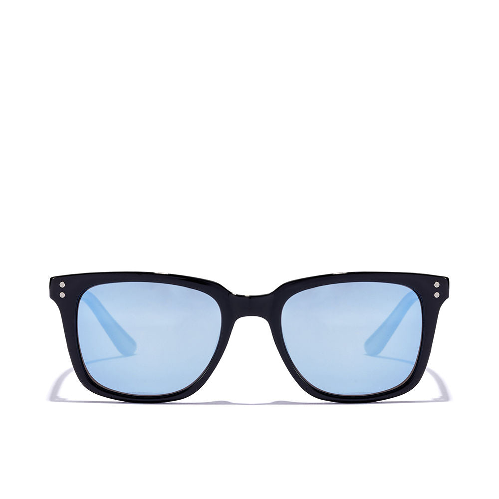 Unisex square polarised sunglasses in matte black, TR-90 frame, 41.5 mm lenses