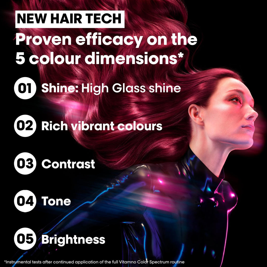 30 ml glass bottle serum for colour-treated hair with pump dispenser