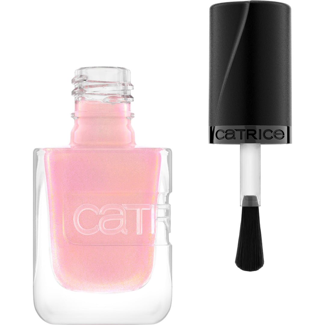 Soft rose gel‑finish nail polish bottle, 10.5 ml, glossy finish