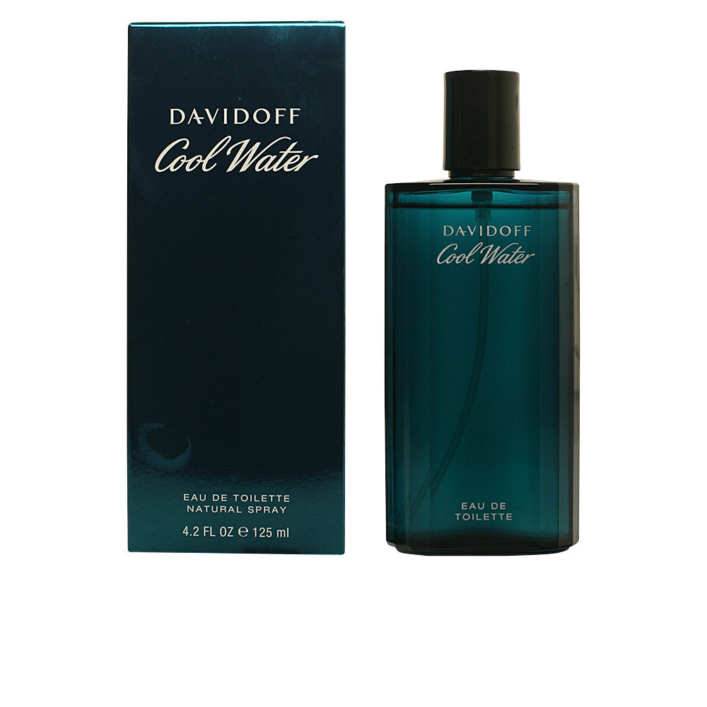 Davidoff Cool Water bottle evoking fresh marine, mint, sandalwood and musk.