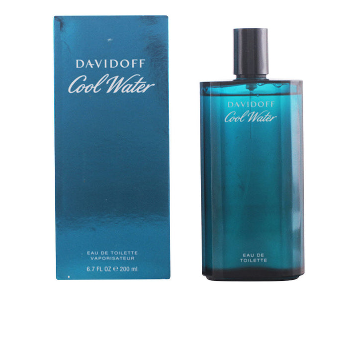 Davidoff Cool Water bottle evoking fresh marine, mint, sandalwood and musk.