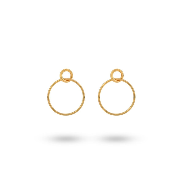 Sleek Minimalist Gold Hoop Elegance