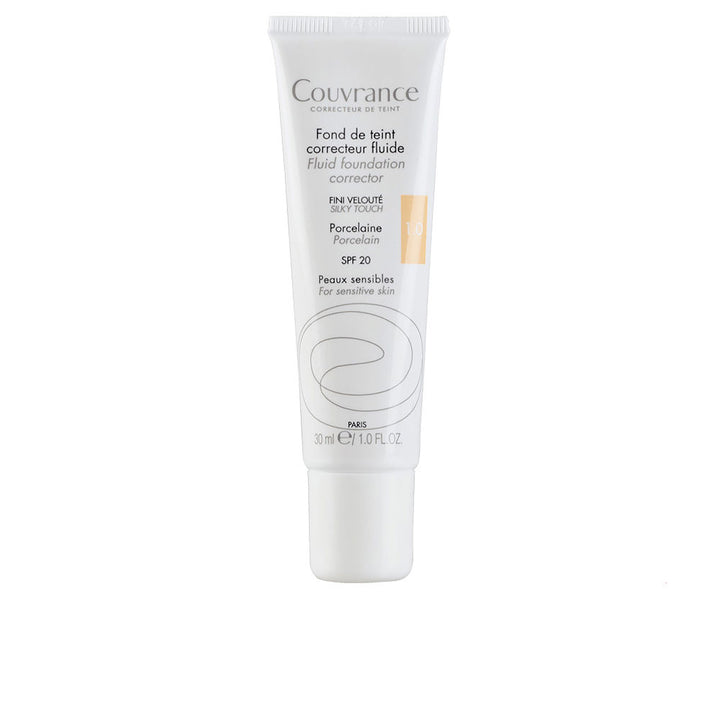 30 ml sand‑shade corrective fluid foundation bottle, pump dispenser
