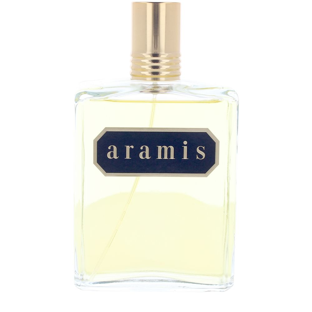 Tall 240 ml clear bottle of leather-accented unisex Eau de Toilette