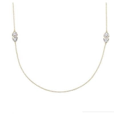 Radiant Minimalist Gold Chain Necklace with Crystal Accents