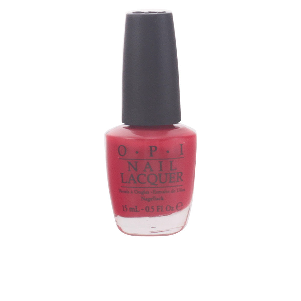 15 ml vivid classic red nail lacquer with wide brush, glossy creme finish
