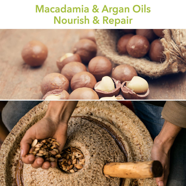 1000 ml pump bottle of hydrating conditioner with macadamia and argan oils