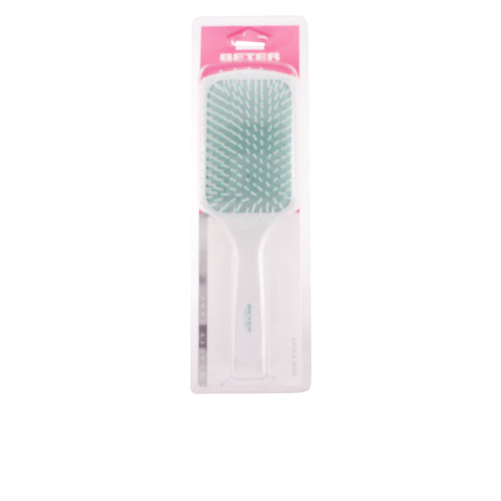 Rectangular pneumatic hair brush with nylon pins, ergonomic handle, suitable for Women