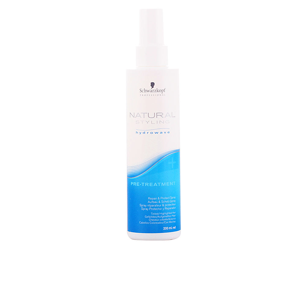 200 ml clear pre-perm spray bottle labelled Keratin Shield for Unisex hair