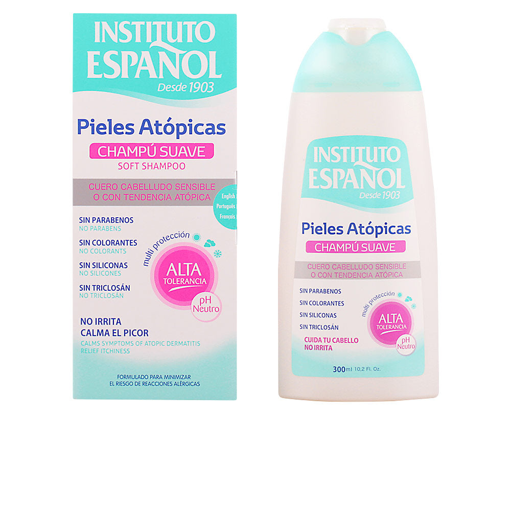 300 ml bottle of gentle shampoo for sensitive, atopic scalp with sacha inchi oil