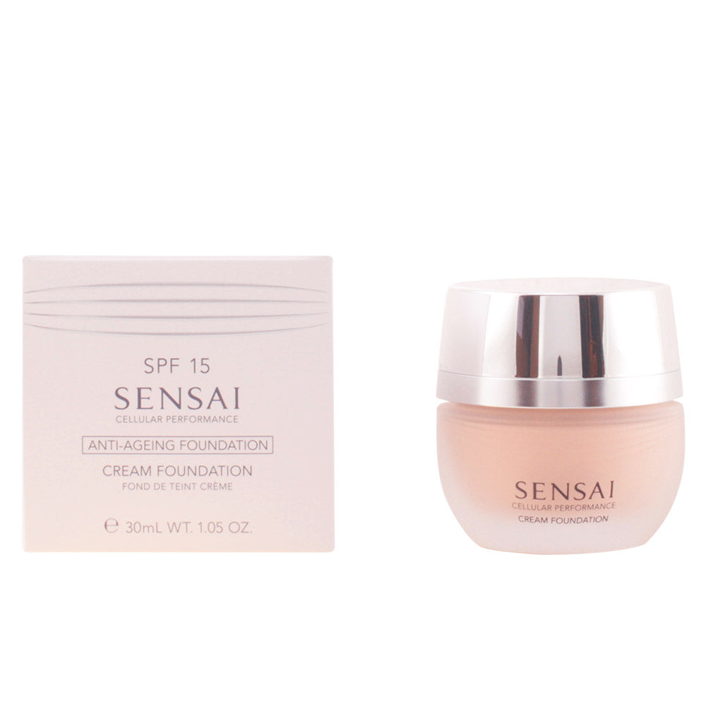 30 ml soft beige cream foundation bottle, SPF 15, Unisex