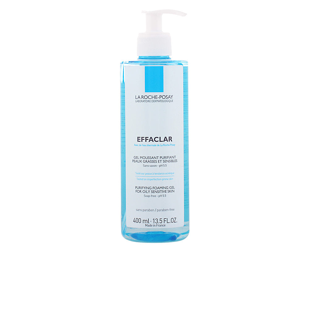 400 ml foaming gel cleanser tube, zinc and thermal water formula, Unisex
