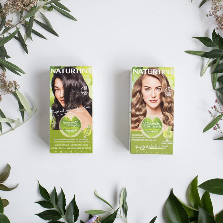 Tube and developer of 7G golden blonde gel hair colour with quinoa mask, 170 ml