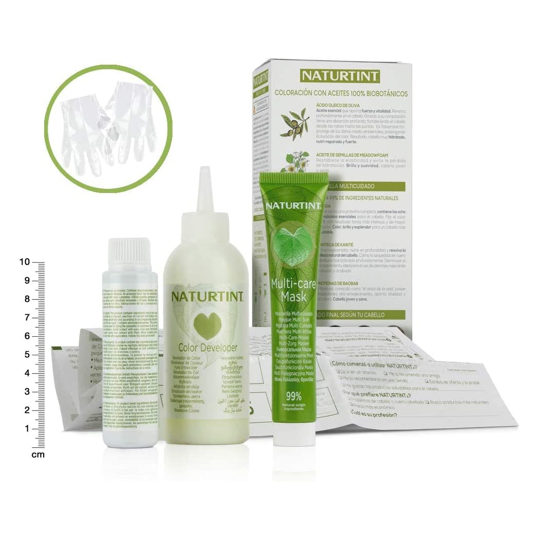 Tube and developer of 7G golden blonde gel hair colour with quinoa mask, 170 ml