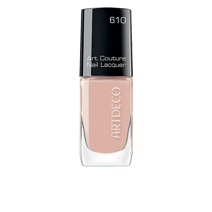10 ml nude nail polish in minimalist bottle with precision brush, glossy finish
