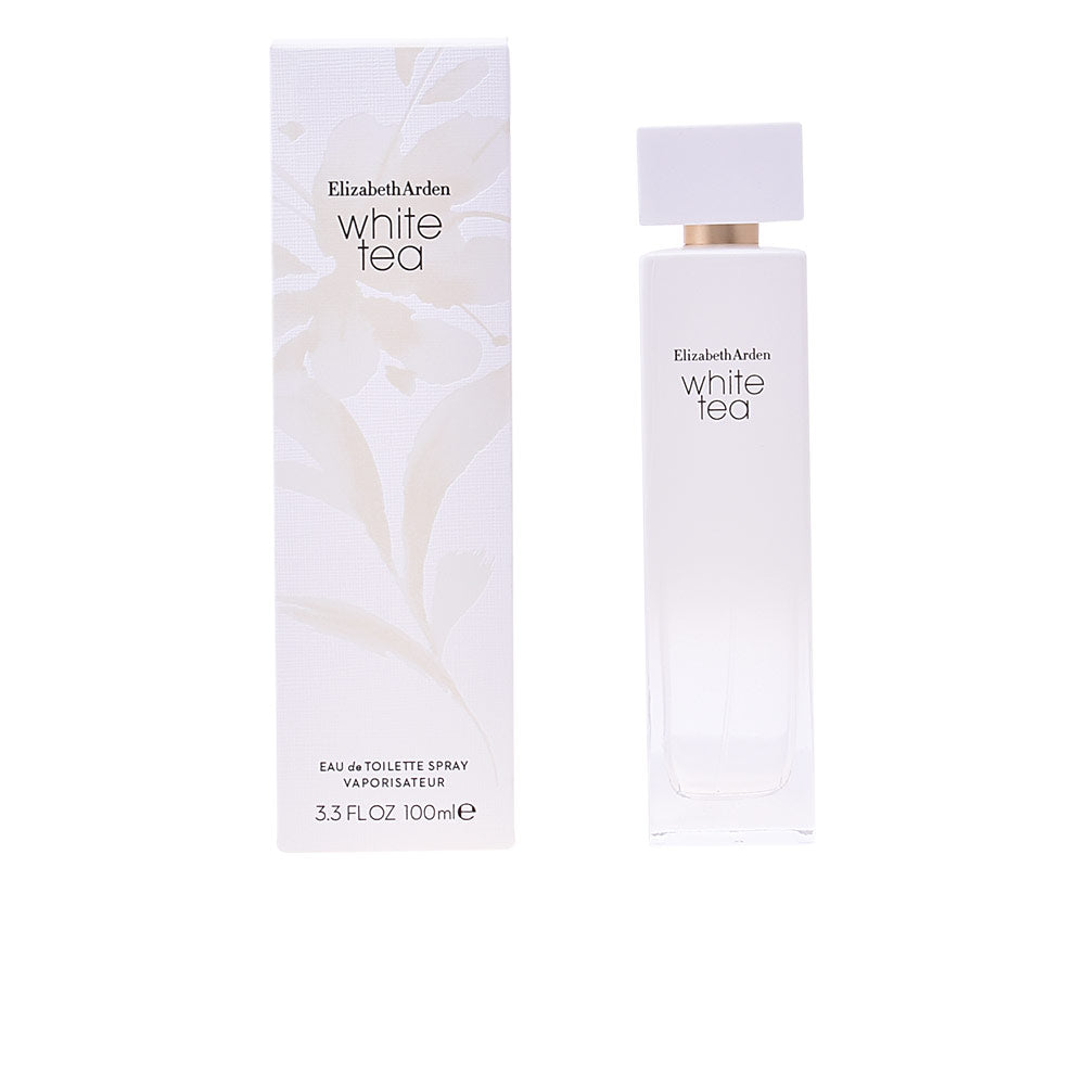 50 ml clear bottle of White Tea eau de toilette with pale label, 50 ml