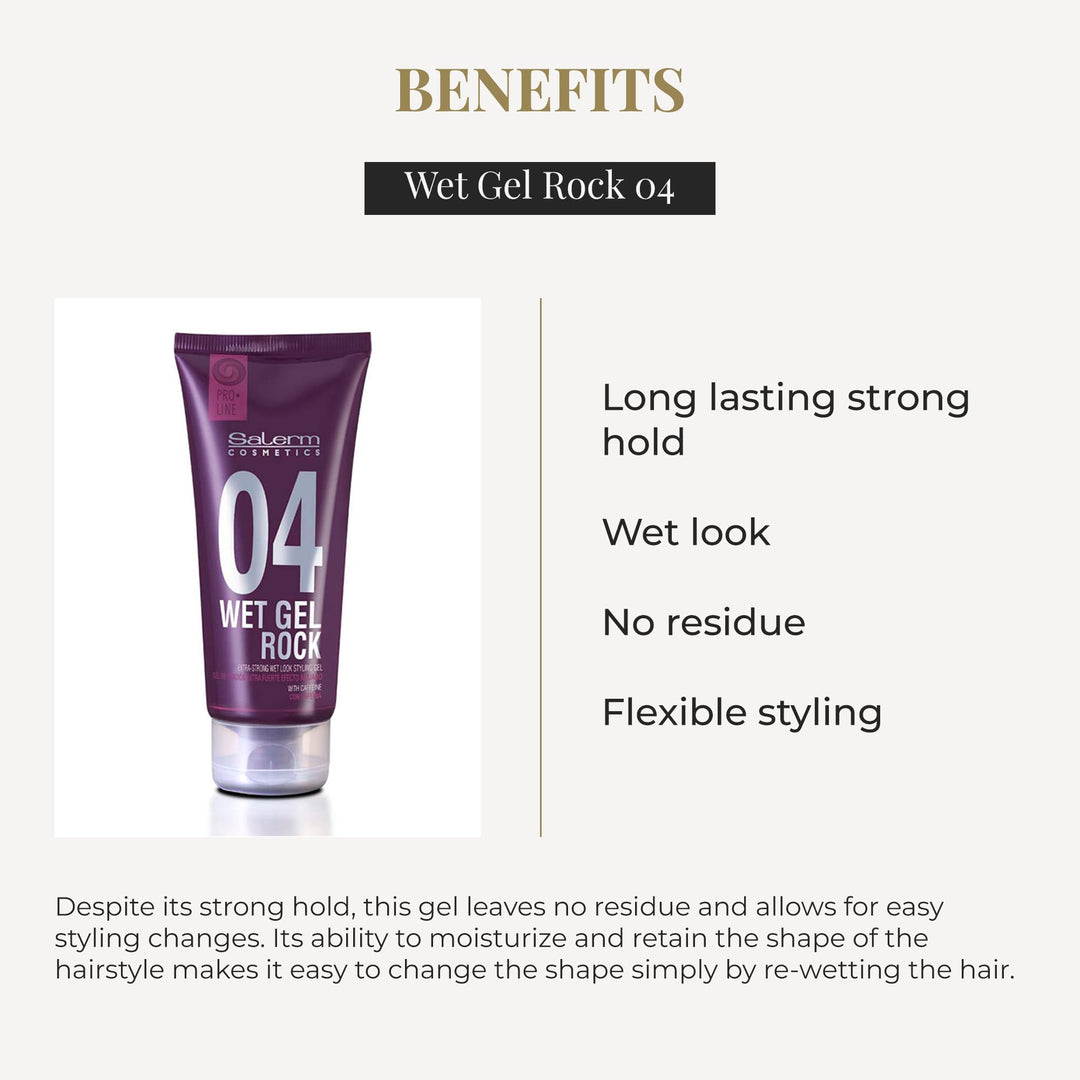 200 ml tube of Wet Rock extra-strong styling gel, wet-look, Unisex