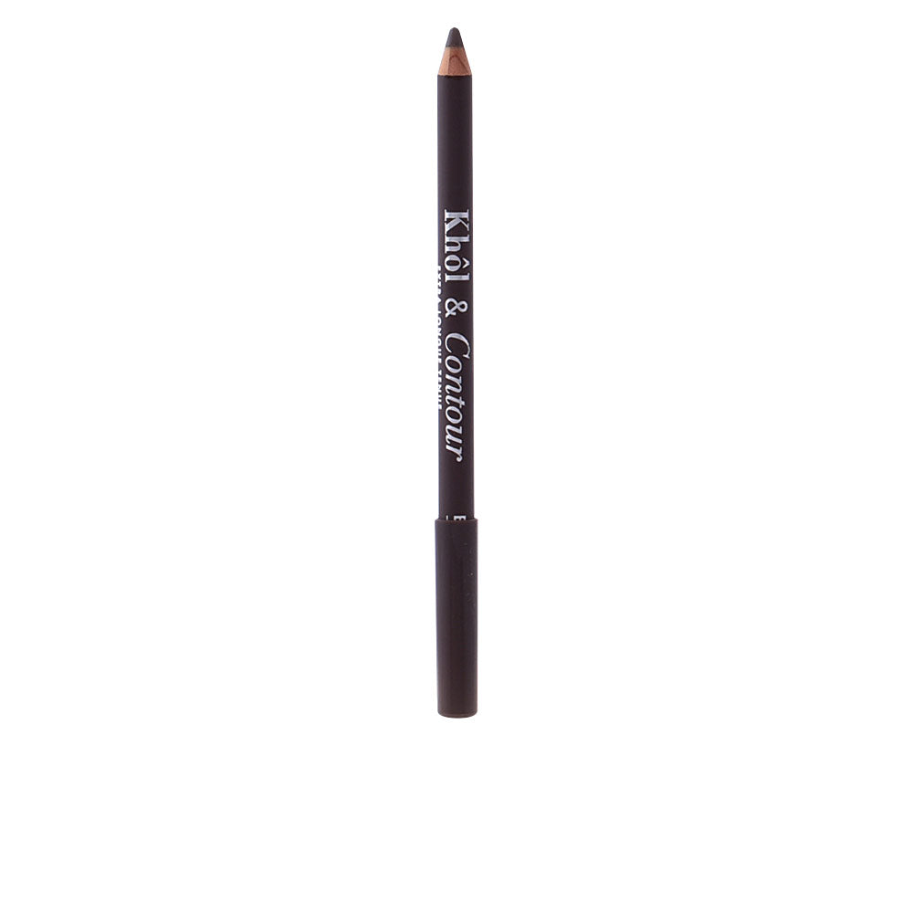 Creamy dual‑ended khôl pencil in deep brown, 1.2 g, retractable style