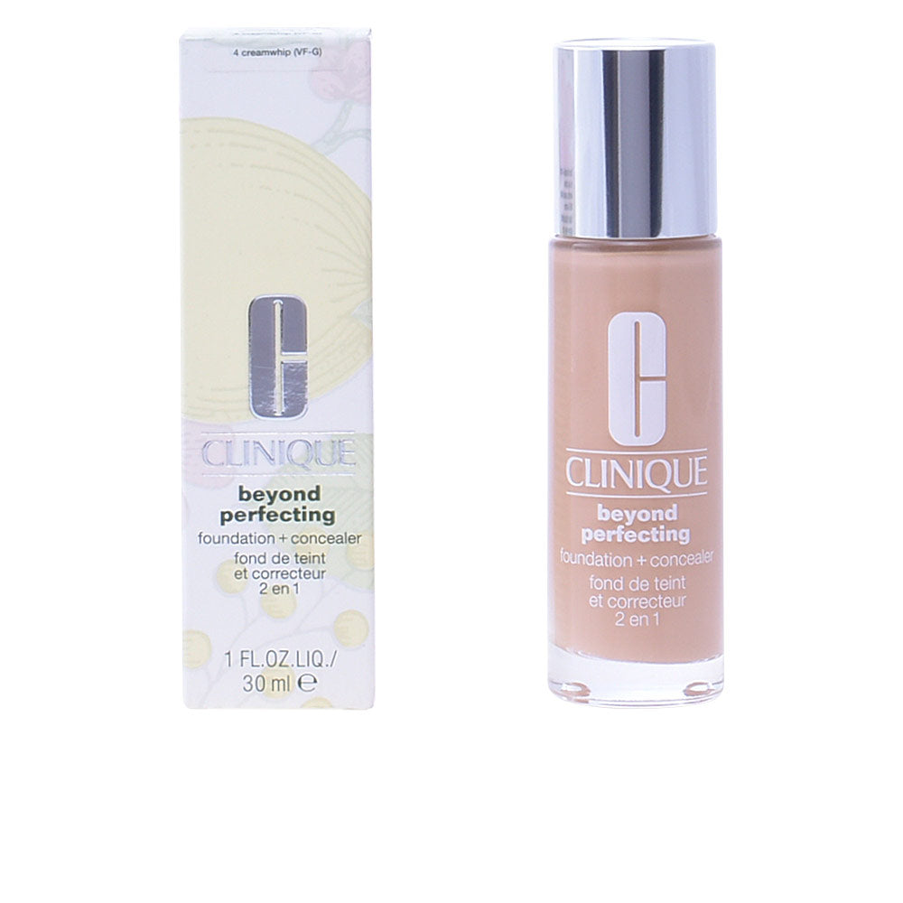 30 ml pump bottle of sheer foundation-concealer in shade 4 Cream Whip