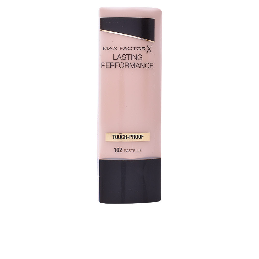 Max Factor Lasting Performance Touch Proof Primer bottle on neutral background