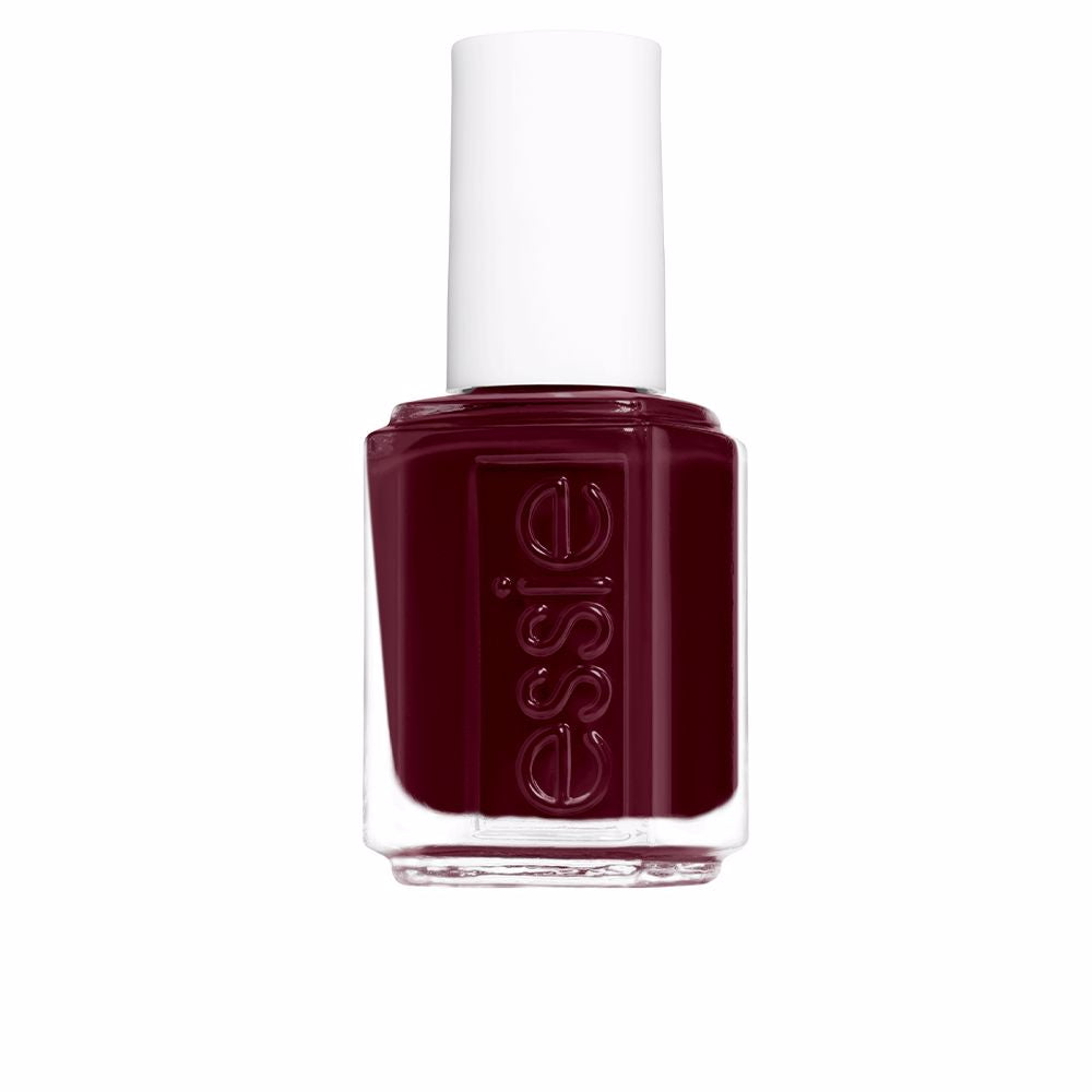 Neutral sheer-matte nail polish bottle, 13.5 ml, flat wide brush visible