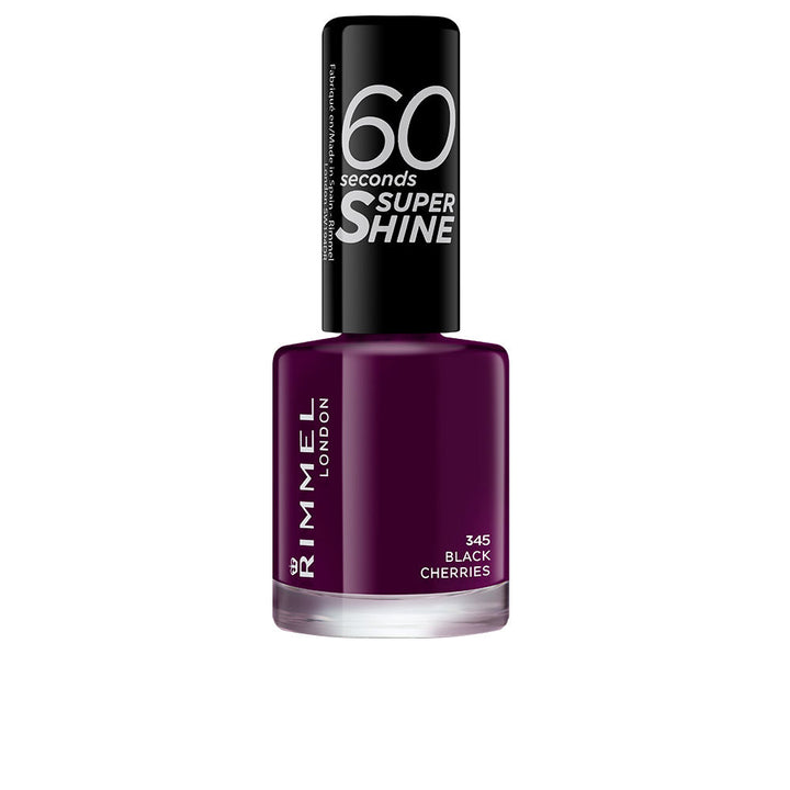 8 ml quick‑dry glossy nail polish in deep lila shade, precision brush visible