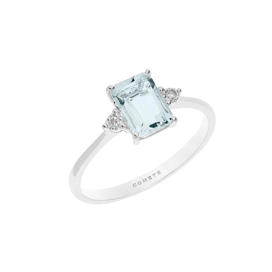 Aquamarine Radiance Diamond-Accent Ring
