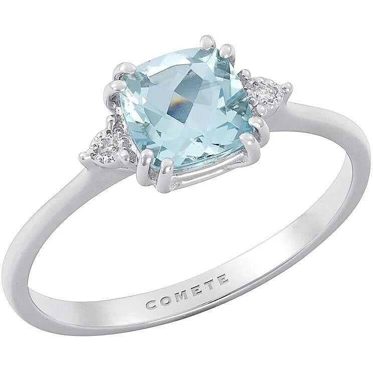 Aquamarine Radiance Diamond Ring