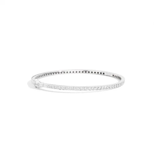 Timeless Sparkle Tennis Bracelet in White Gold and Silver