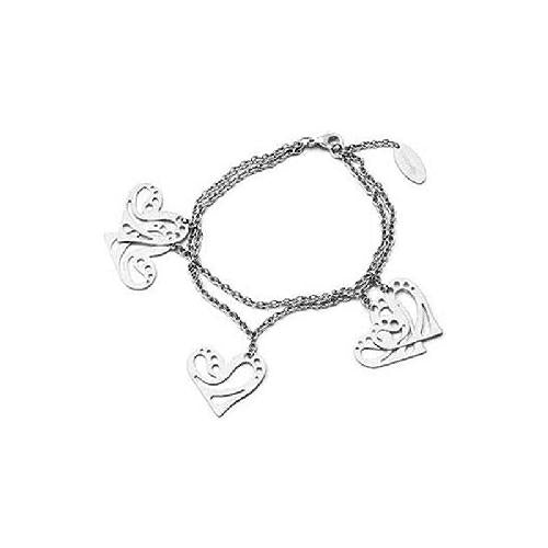 Timeless Classic Charm Bracelet in Polished Stainless Steel