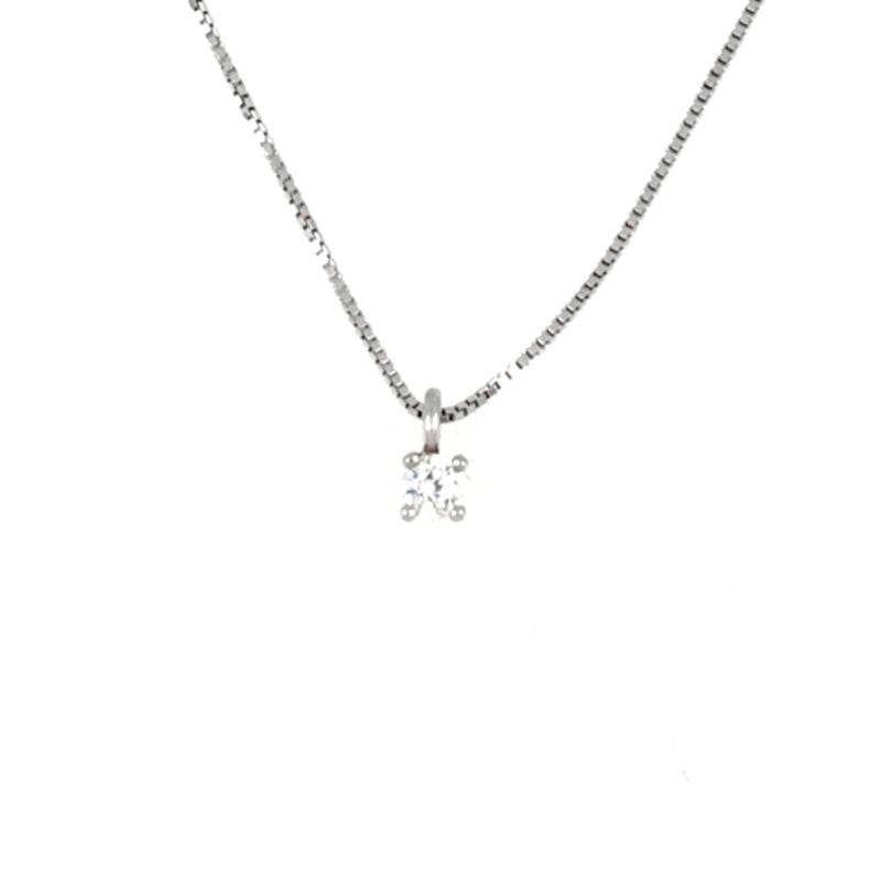 Timeless Clarity Pendant with Silver Chain