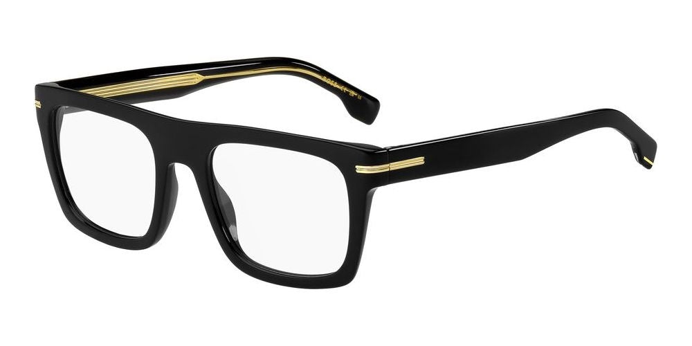 Refined Black and Gold Acetate Eyeglasses
