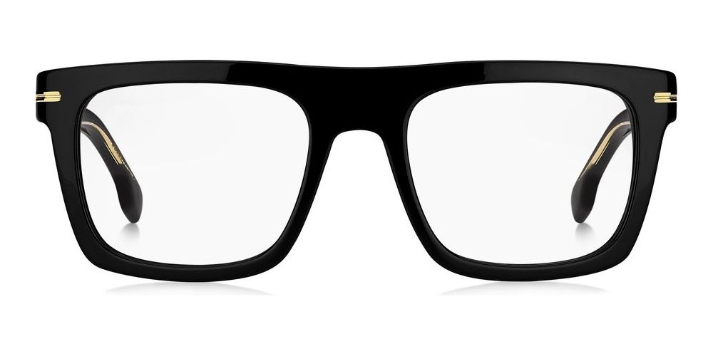 Refined Black and Gold Acetate Eyeglasses