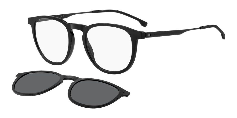 Sleek Black Clip-On Optical Sunglasses