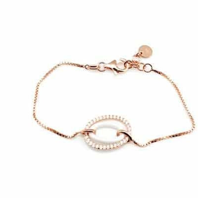 Elegantly Minimalist Rose Gold Pearl Bracelet