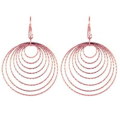Radiant Rose Gold Dangle Elegance