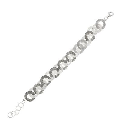 Sleek Silver Elegance Bracelet with Modern Flair
