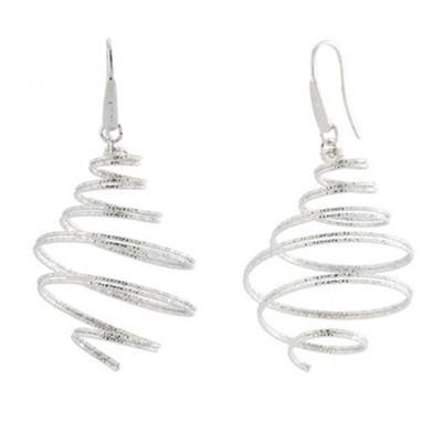 Sleek Modern Silver Dangle Elegance