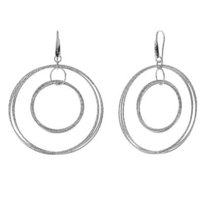 Sleek Modern Silver Elegance Dangles