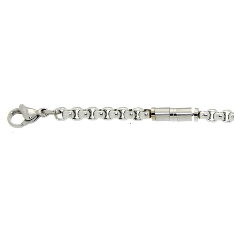 Sleek Modern Stainless Steel Silver Bracelet