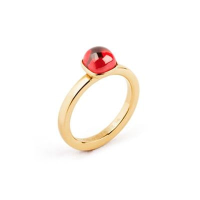Radiant Garnet Elegance Ring