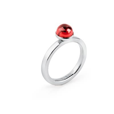 Radiant Scarlet Elegance Ring