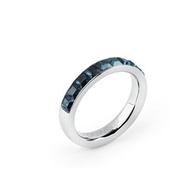 Midnight Horizon Blue Gemstone Band