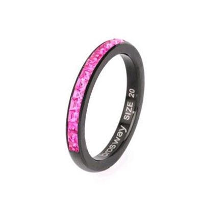 Midnight Bloom Pink Gemstone Ring